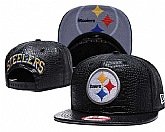 Steelers Fresh Logo Black Adjustable Hat GS(1),baseball caps,new era cap wholesale,wholesale hats